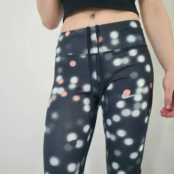 Nike Dri-Fit Essentials Printed Polka Dot Legging Tights Yoga Pants - XS - Picture 4 of 8